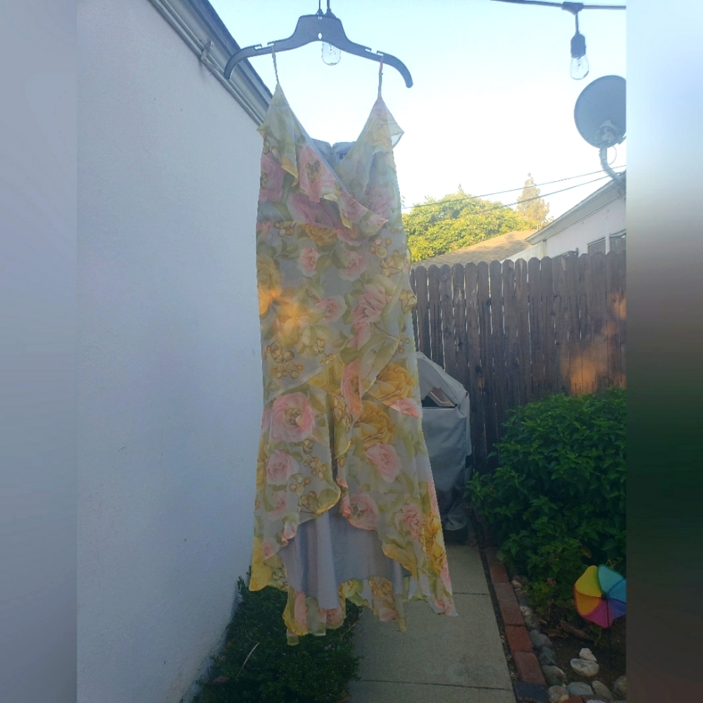 Express Floral High Low Maxi Dress